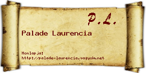 Palade Laurencia névjegykártya